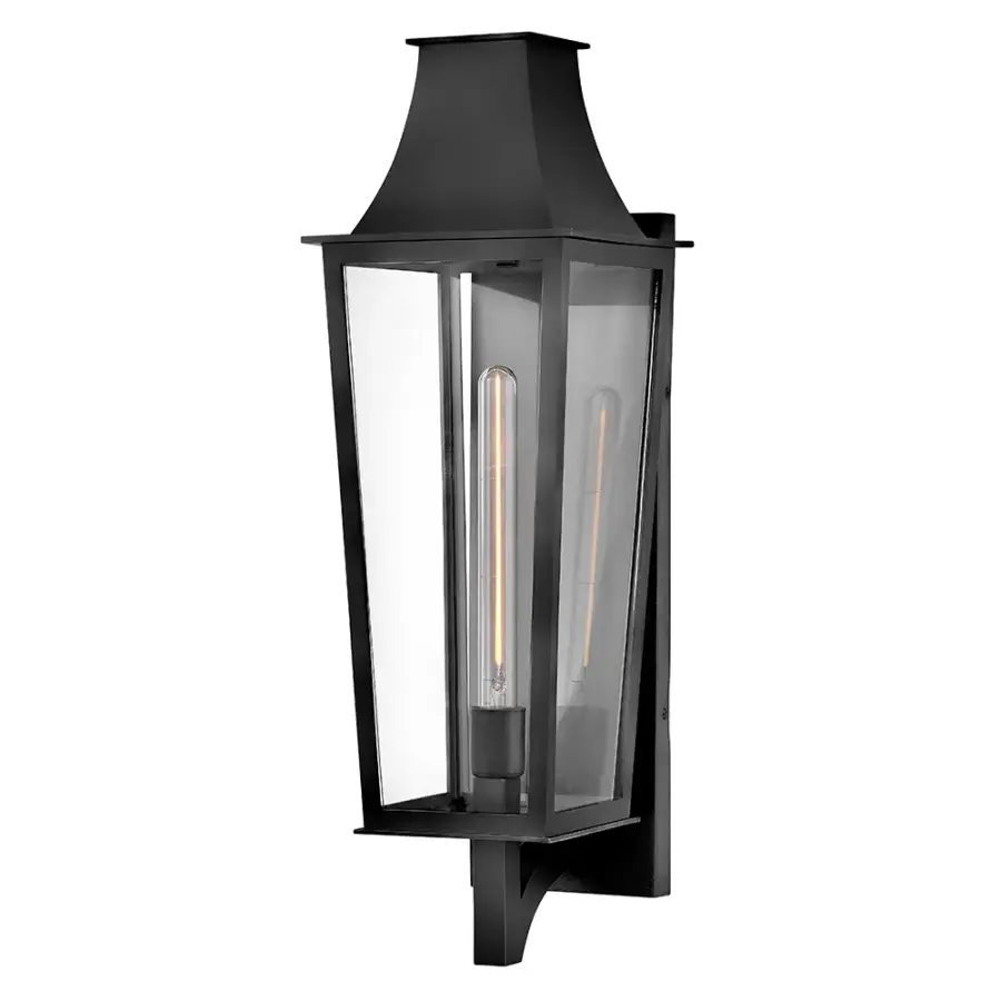 Georgetown LED Outdoor Wall Lantern in Black