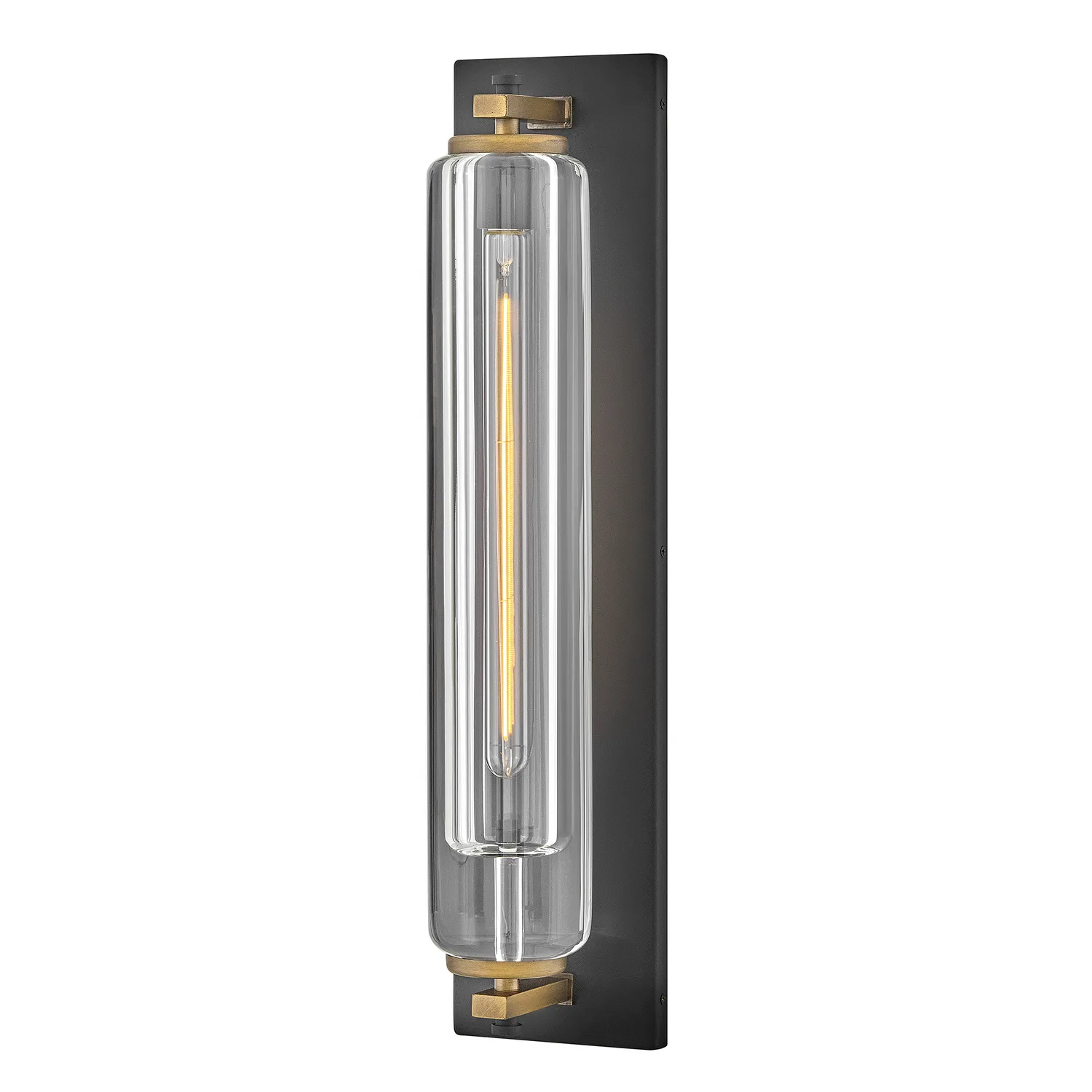 Hinkley Linear Tubular Sconce in Black