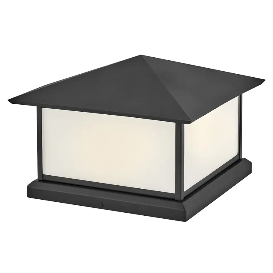 Walter LED Pier Mount in Textured Black
