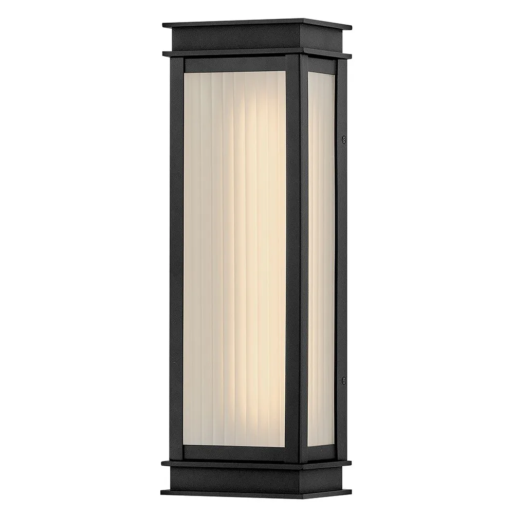 Rockwell LED Outdoor Wall Sconce in Textured Black