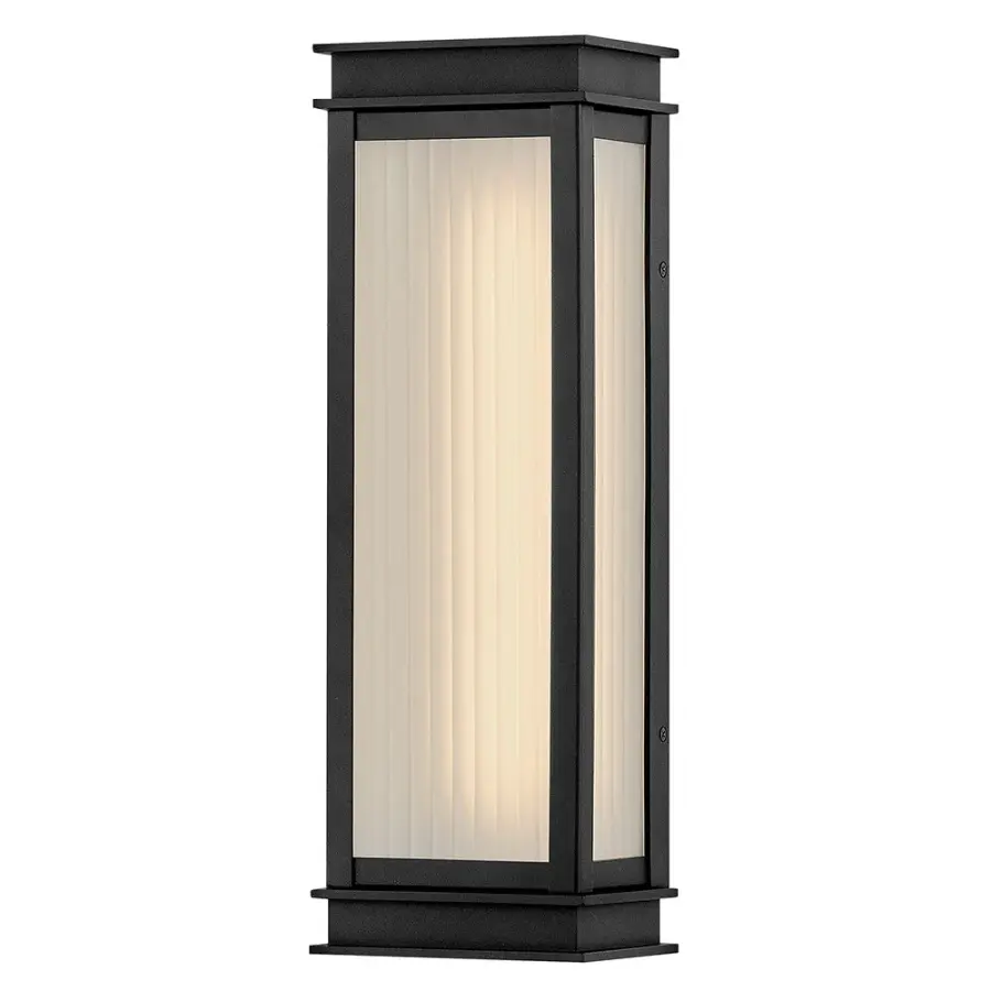 Rockwell LED Outdoor Wall Sconce in Textured Black