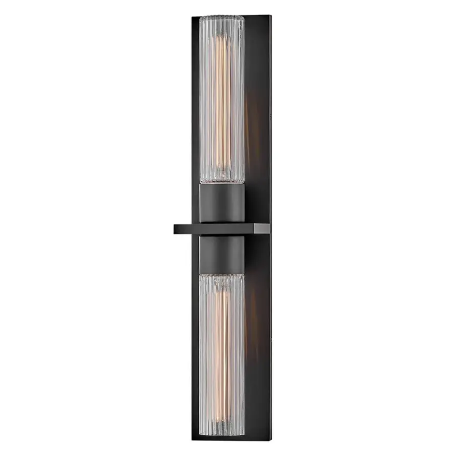Voight LED Outdoor Wall Sconce in Black