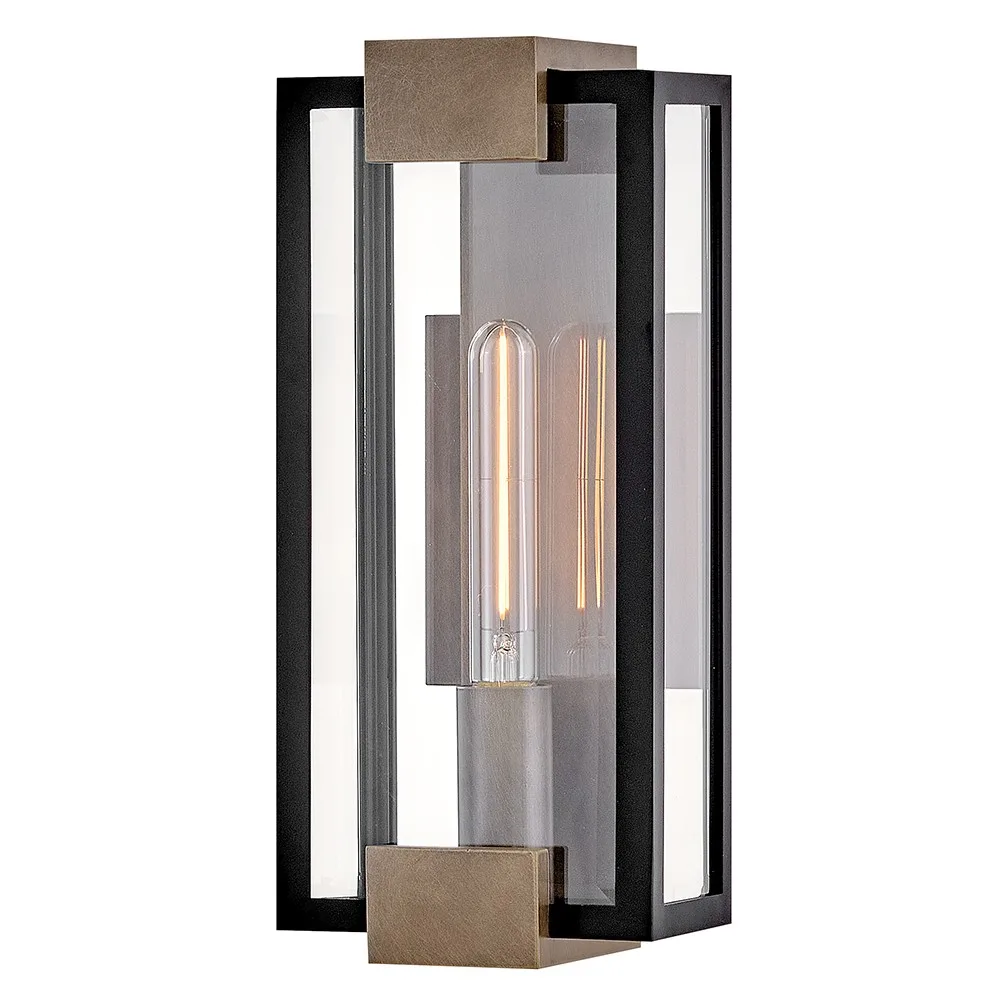 Bergen LED Outdoor Wall Lantern in Black