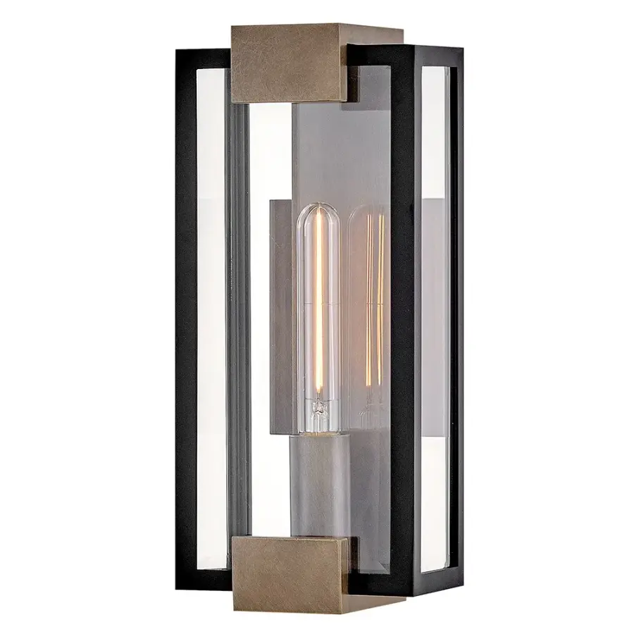 Bergen LED Outdoor Wall Lantern in Black