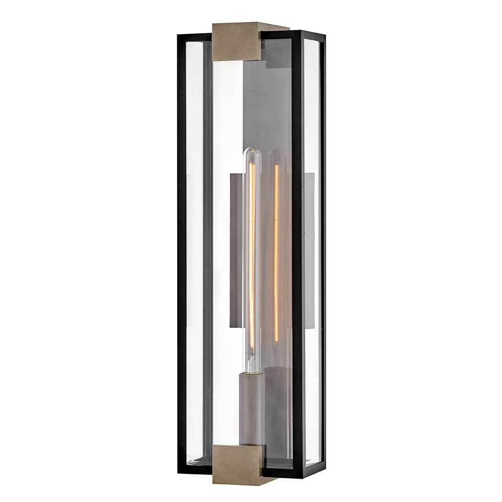 Bergen LED Outdoor Wall Lantern in Black