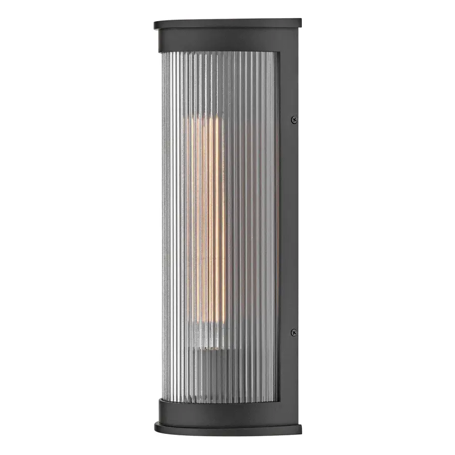 Bluffton LED Outdoor Wall Lantern in Black