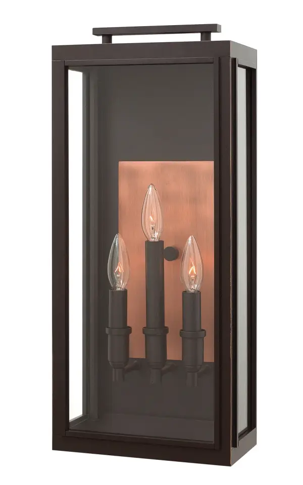 The Sutcliffe blends early American styling with contemporary LED technology. Its solid aluminum construction and wet-rated design make it ideal for exterior applications, while the candelabra-style LED bulbs and clear glass create warm, inviting illumination.