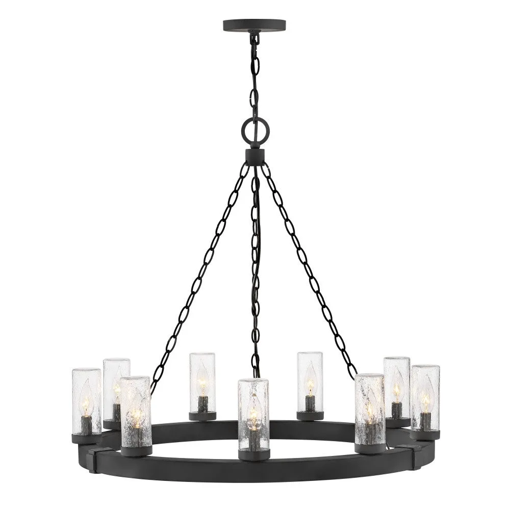 Sawyer 9-Light LED Chandelier in Black