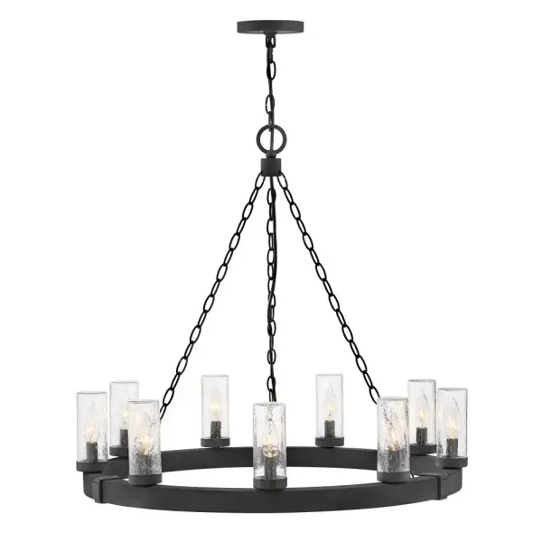 The fresh, rustic design of the Sawyer collection will inject any outdoor living experience with the warm, cozy ambiance of an indoor setting. Constructed with Hinkley's own anti-corrosion coating, Sawyer ensures maximum resiliency and performance in the elements.