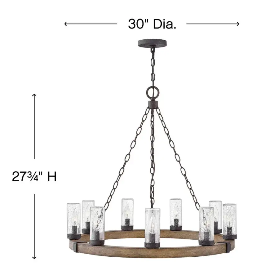 Medium Single Tier Chandelier - Image 2