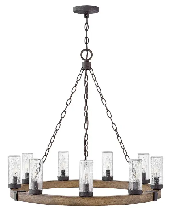 The fresh, rustic design of the Sawyer collection will inject any outdoor living experience with the warm, cozy ambiance of an indoor setting. Constructed with Hinkley's own anti-corrosion coating, Sawyer ensures maximum resiliency and performance in the elements.