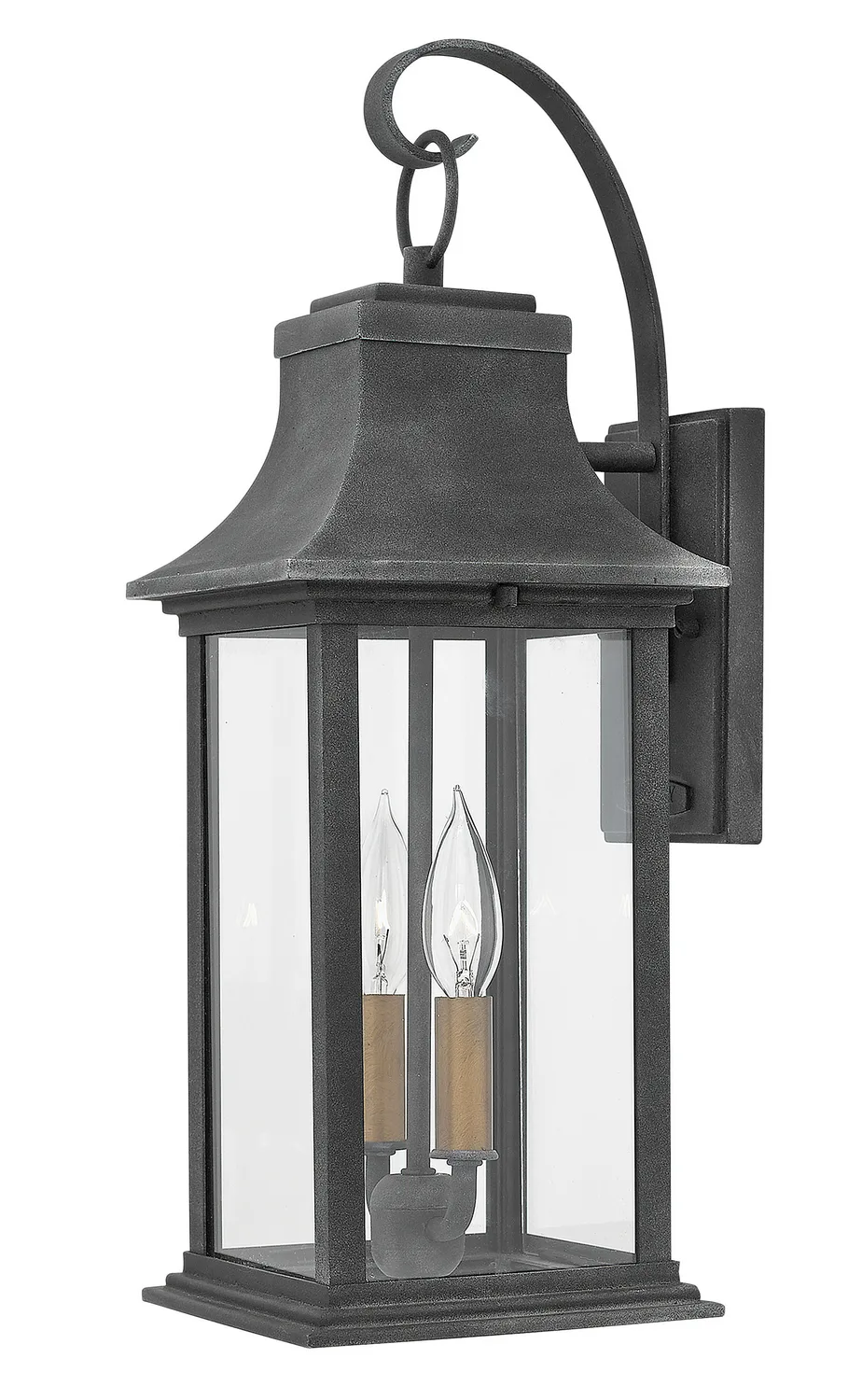 Adair LED Wall Mount in Aged Zinc