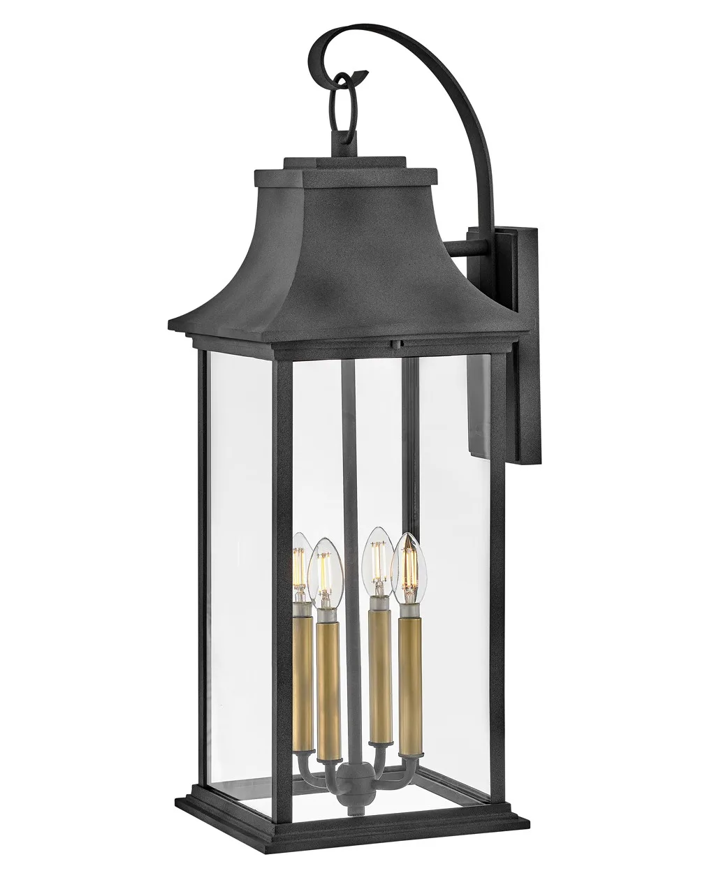 Adair LED Wall Mount in Aged Zinc
