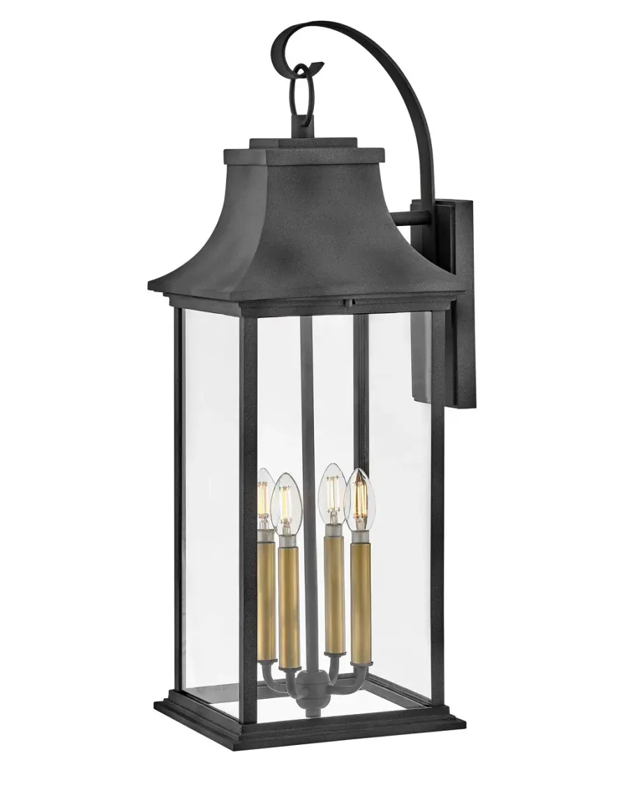 Adair LED Wall Mount in Aged Zinc