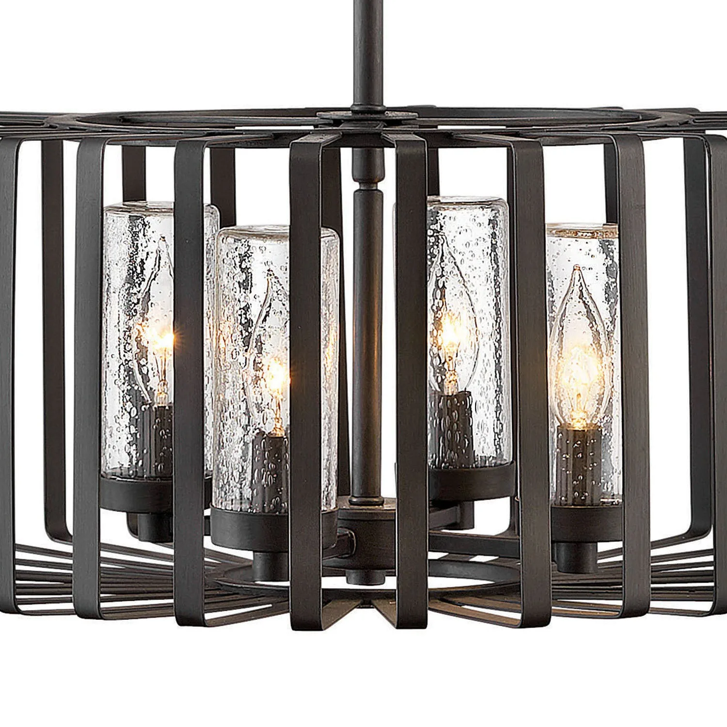 Reid LED Chandelier in Brushed Graphite