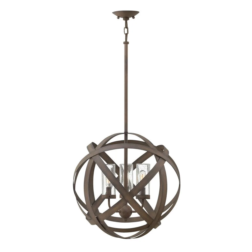 Carson LED Chandelier in Vintage Iron