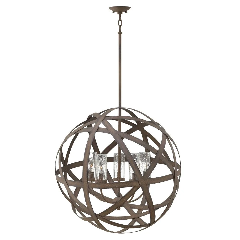 Carson LED Chandelier in Vintage Iron