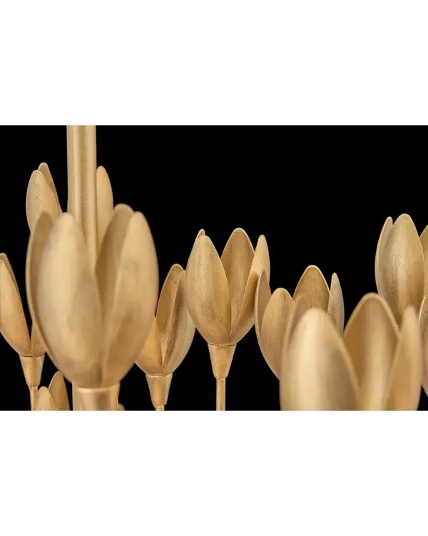 Flora LED Linear Chandelier in Burnished Gold - Image 7