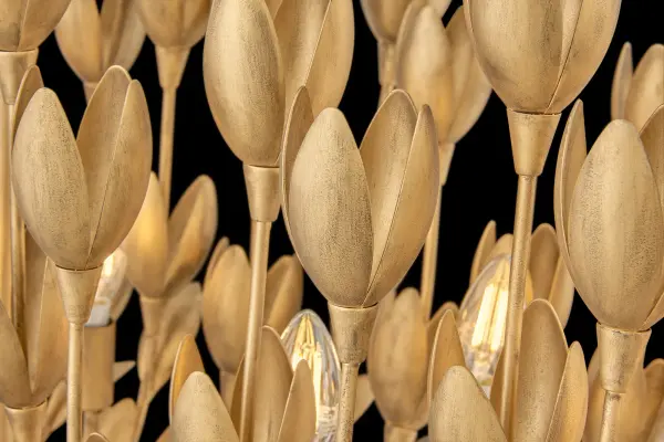 Flora LED Chandelier in Burnished Gold - Image 3