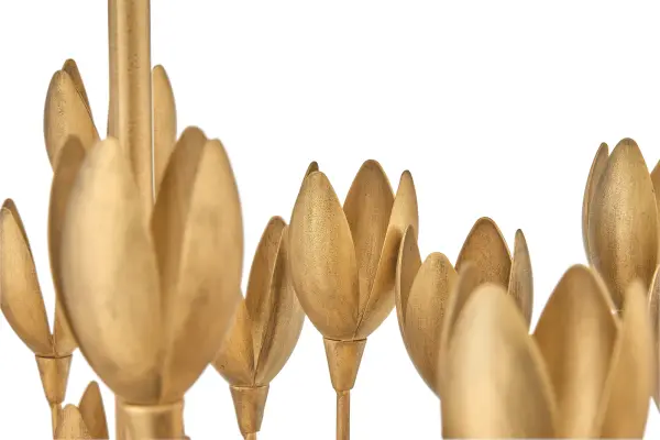 Flora LED Chandelier in Burnished Gold - Image 5