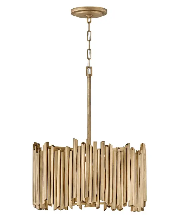 Gleaming with both natural and glam influences, Roca makes a dramatic statement. Part of the Lisa McDennon Collection, this dazzling design stands apart with its striking sculptural silhouette. Roca radiates an edgy organic elegance with handmade, hand-painted square rods in Burnished Gold.