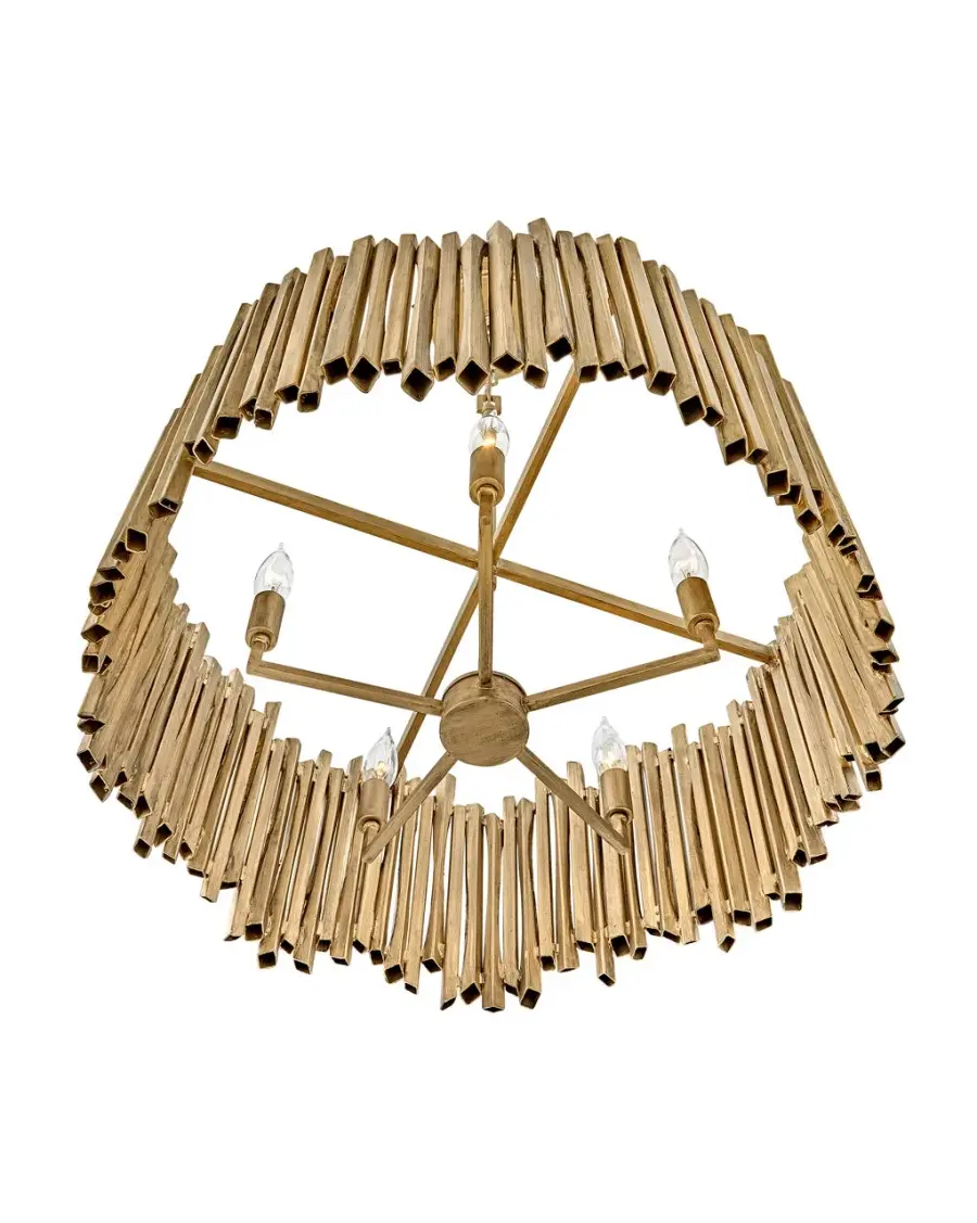 Roca LED Chandelier in Burnished Gold - Image 4