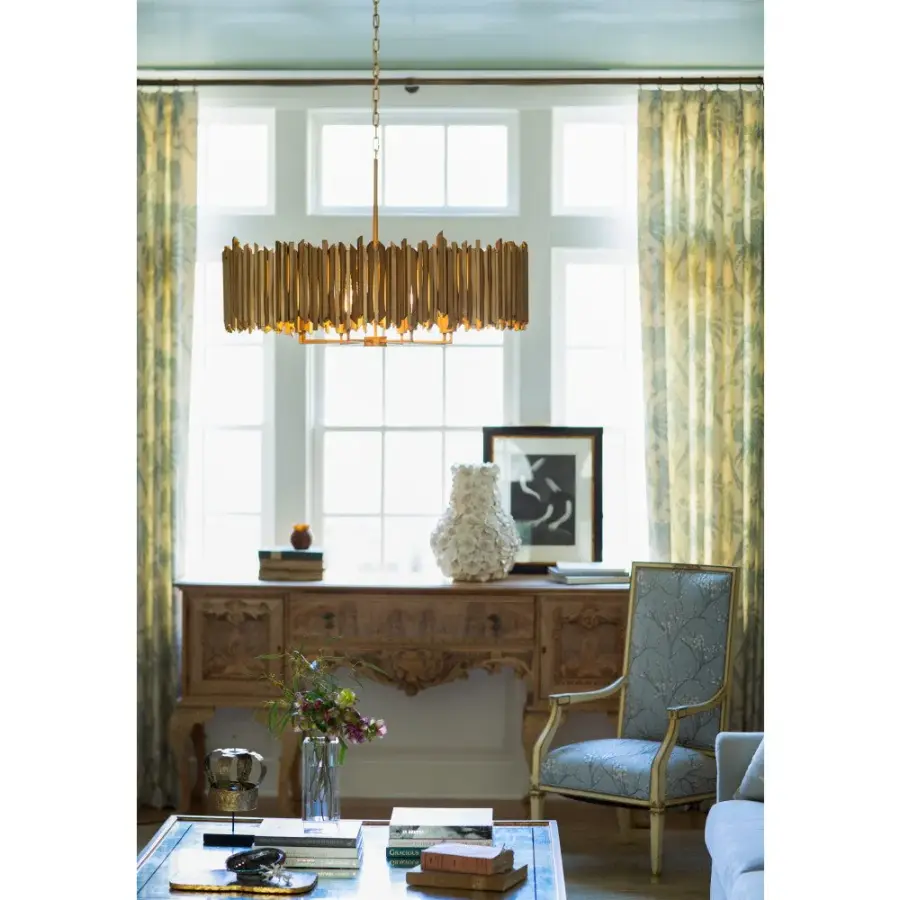 Roca LED Chandelier in Burnished Gold - Image 10
