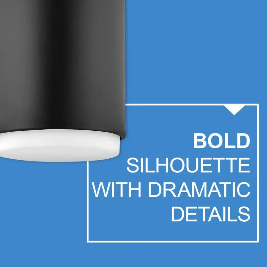 Cedric LED Flush Mount in Black - Image 5