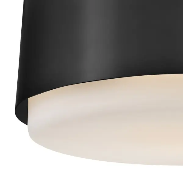 Cedric LED Semi-Flush Mount in Black - Image 4