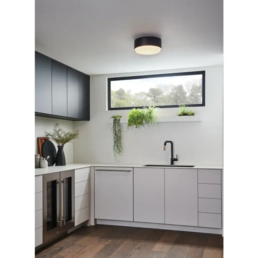 Cedric LED Flush Mount in Black - Image 5