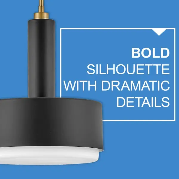 Cedric LED Pendant in Black - Image 8