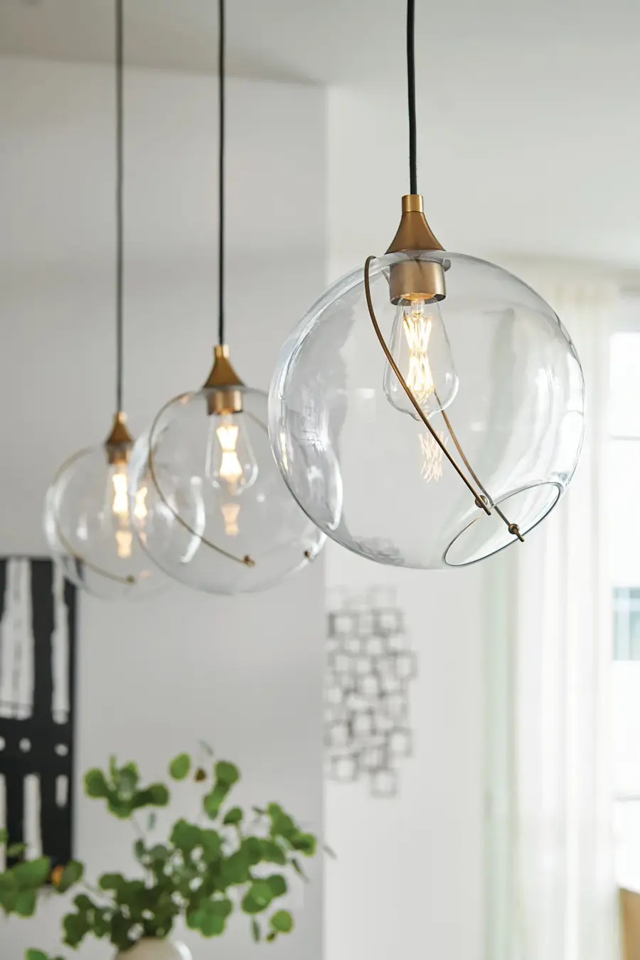 Skye LED Pendant in Heritage Brass - Image 2