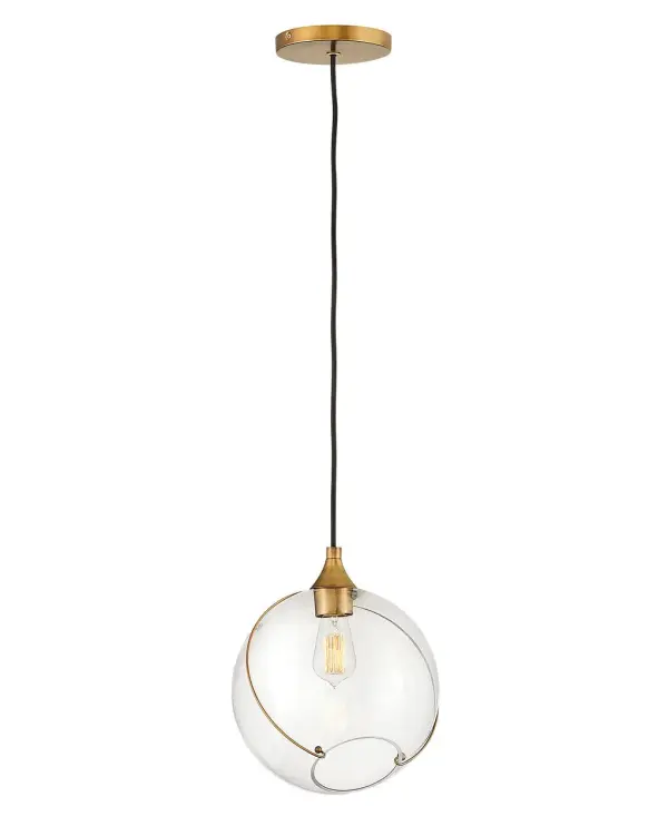 Skye LED Pendant in Heritage Brass - Image 3