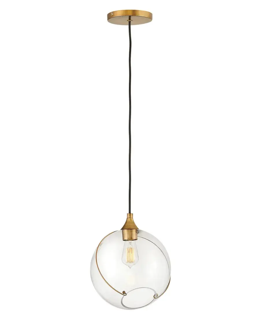Skye LED Pendant in Heritage Brass - Image 3