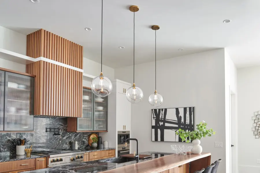 Skye LED Pendant in Heritage Brass - Image 5