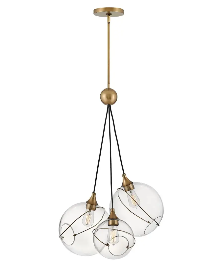 Skye LED Pendant in Heritage Brass - Image 2