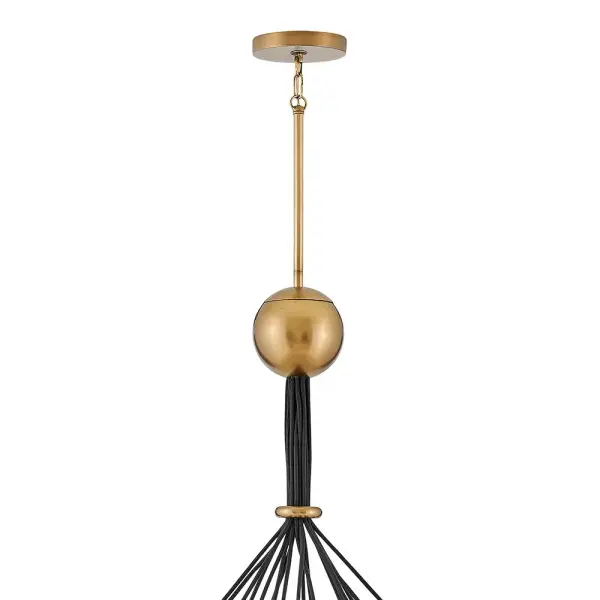 Skye 18-Light LED Chandelier in Heritage Brass - Image 4