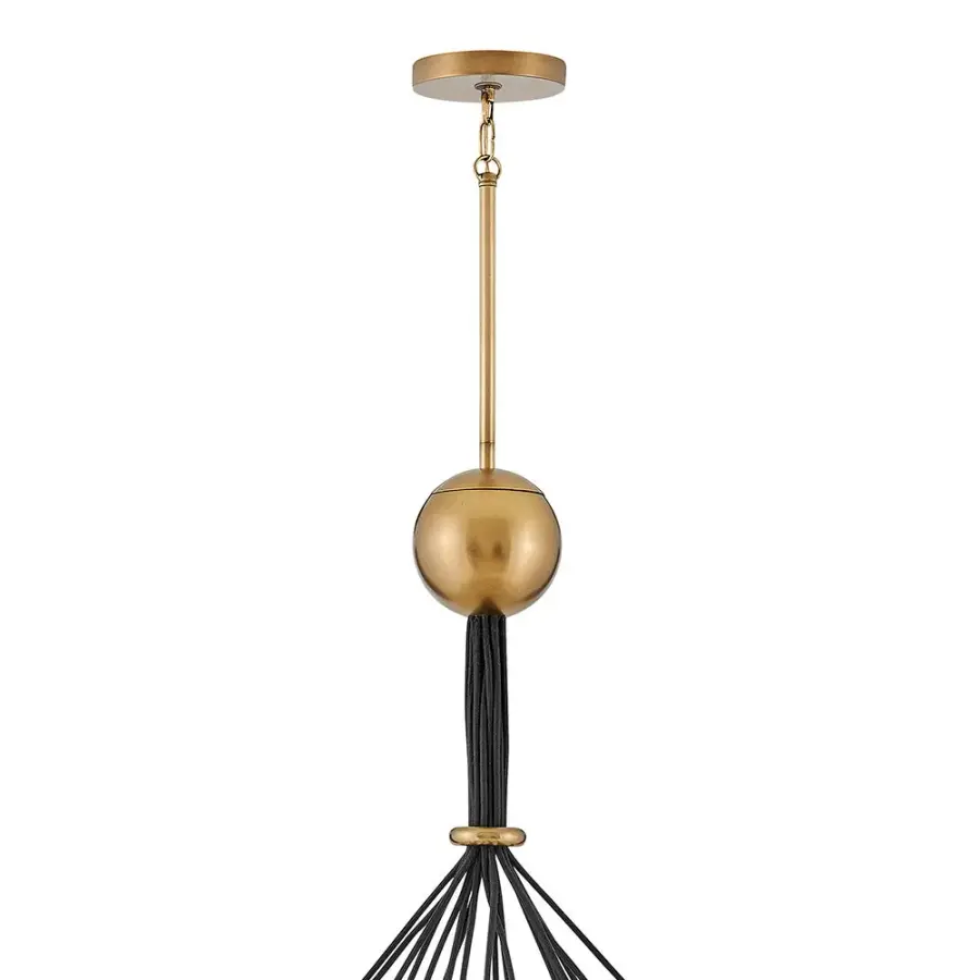 Skye 18-Light LED Chandelier in Heritage Brass - Image 4