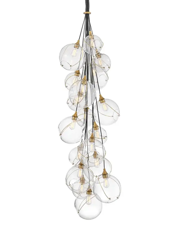 Skye LED Chandelier in Heritage Brass - Image 7
