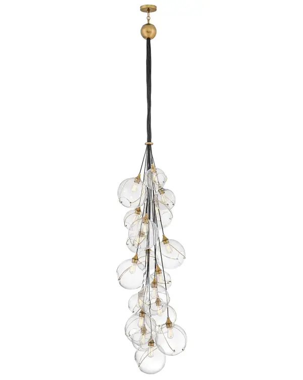 Skye LED Chandelier in Heritage Brass - Image 9