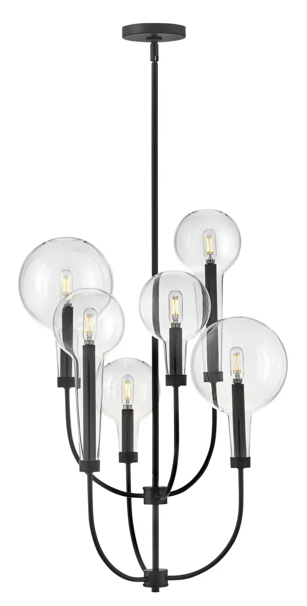 Alchemy 6-Light LED Pendant in Black - Image 6