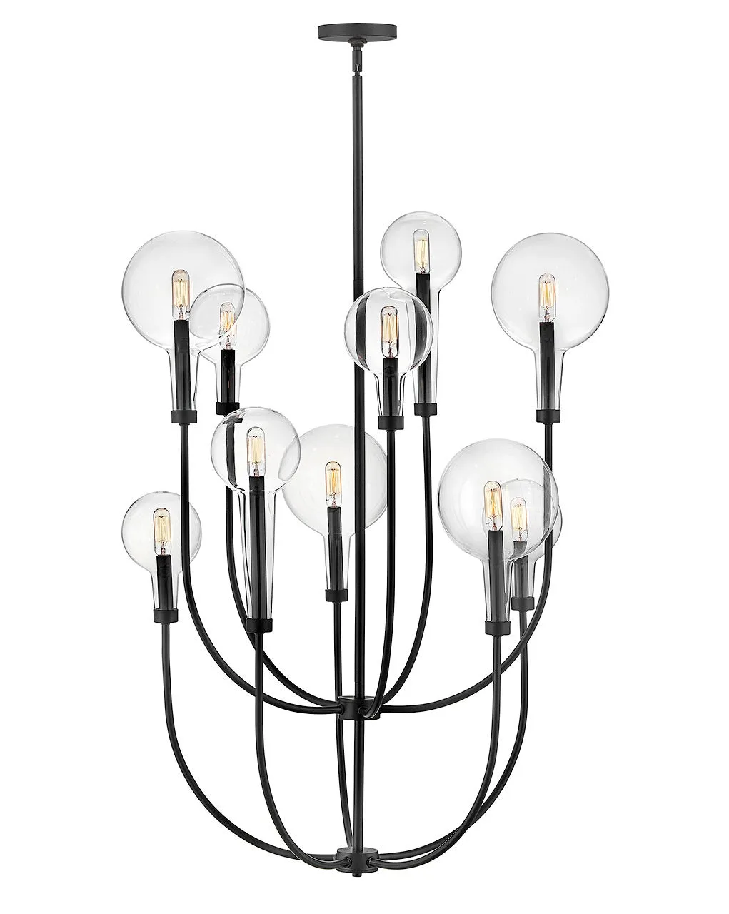 Alchemy 10-Light LED Chandelier in Black