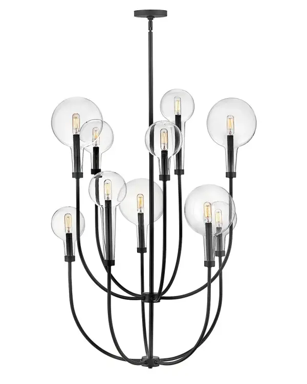 Inspired by the vintage flasks of a chemistry classroom, Alchemy is a unique statement piece. Its tapered globes instantly stand out in a variety of spaces, while the open silhouette enhances its sophisticated edge.