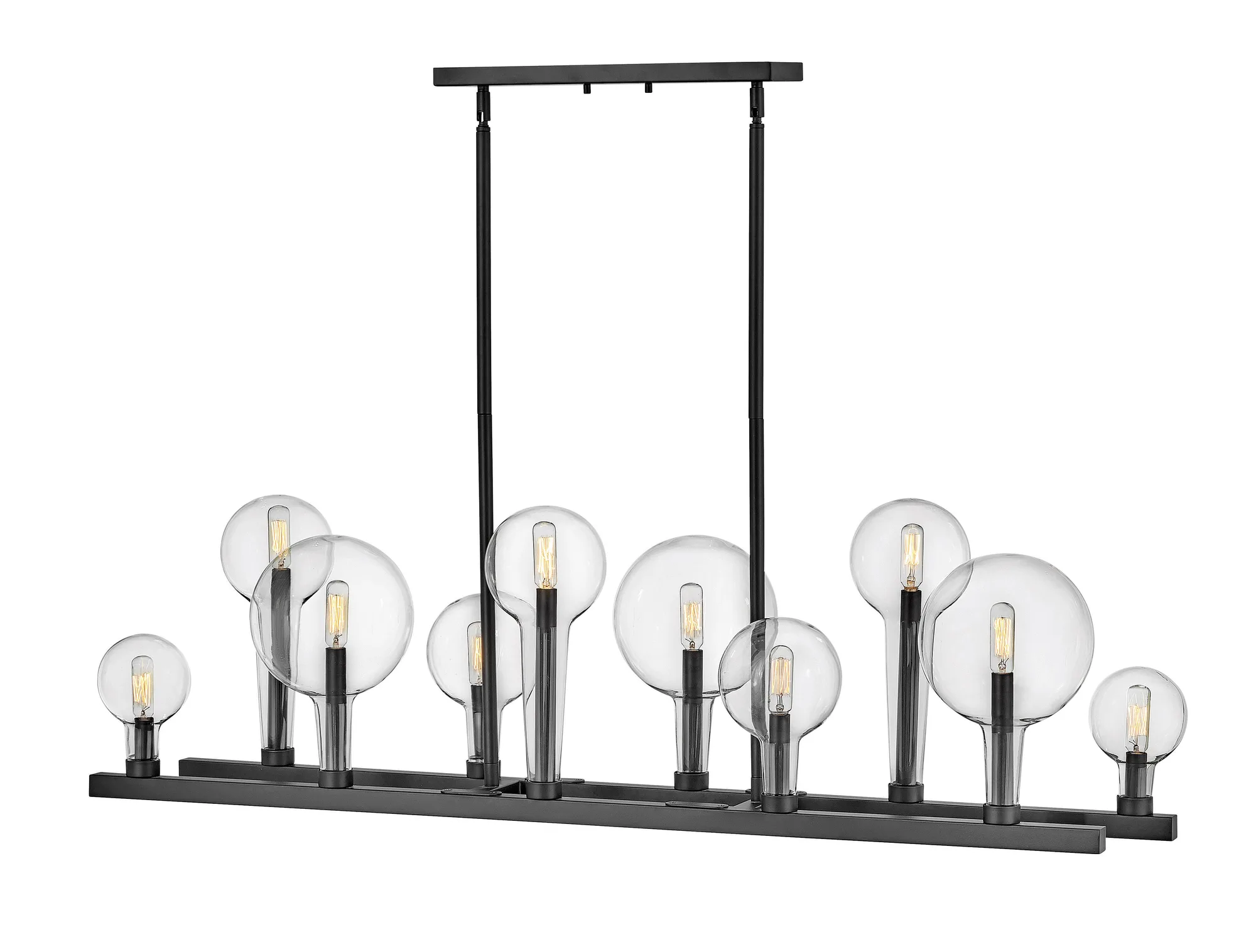 Alchemy 10-Light LED Linear Chandelier in Black