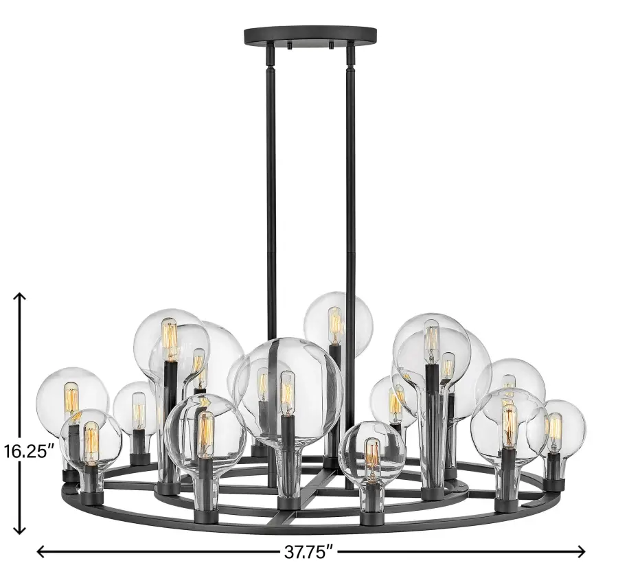 Large Single Tier Chandelier - Image 2