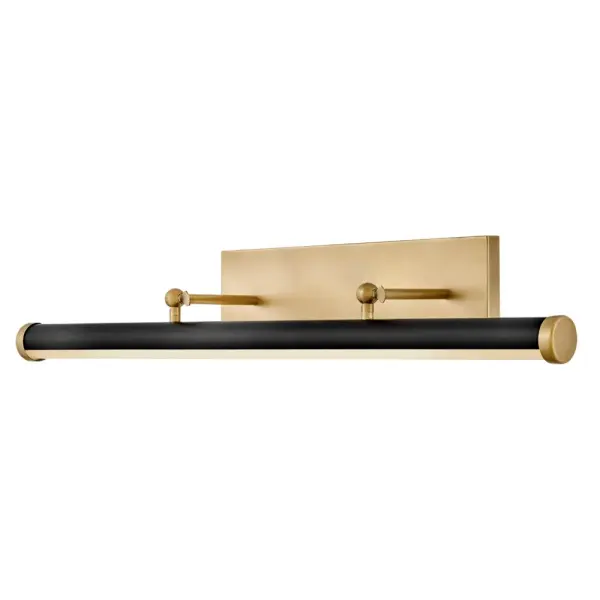 A sophisticated statement to enhance featured décor, Regis accent lighting sets a stylish stage for your aesthetic. Dimmable integrated LEDs provide ideal illumination, complemented by classic finishes and modern, architectural details. - alternate view