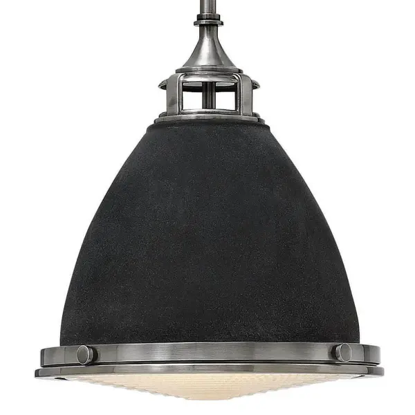 Amelia LED Pendant in Aged Zinc - Image 3