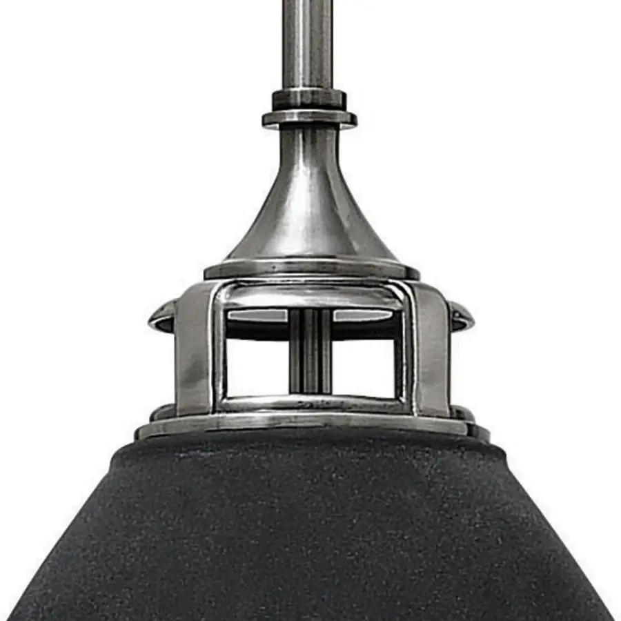Amelia LED Pendant in Aged Zinc - Image 4