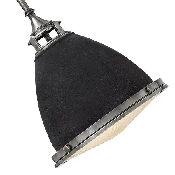 Amelia LED Pendant in Aged Zinc - Image 7