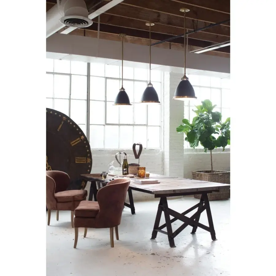 Amelia LED Pendant in Aged Zinc - Image 8